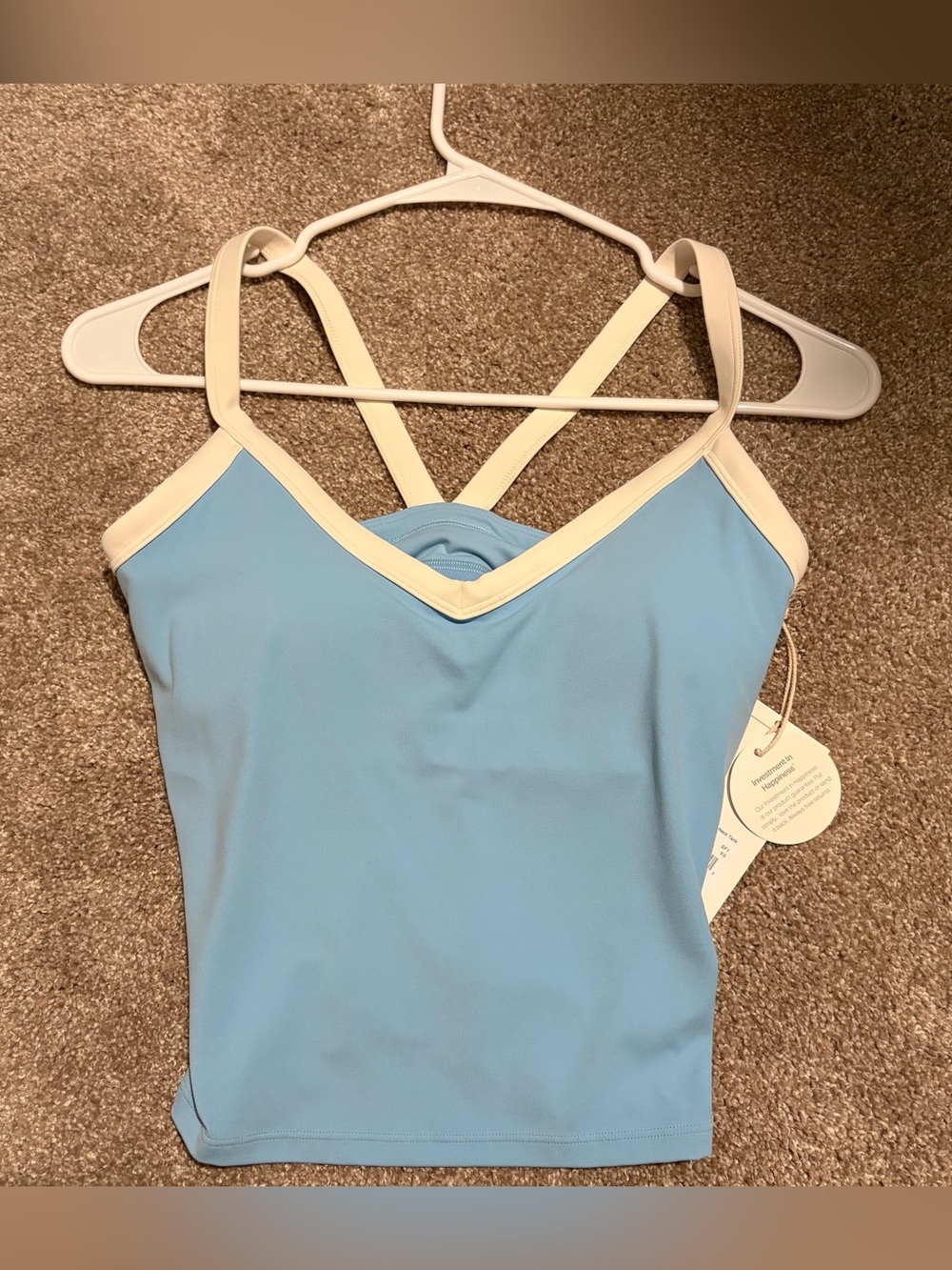 All the form v neck tank
